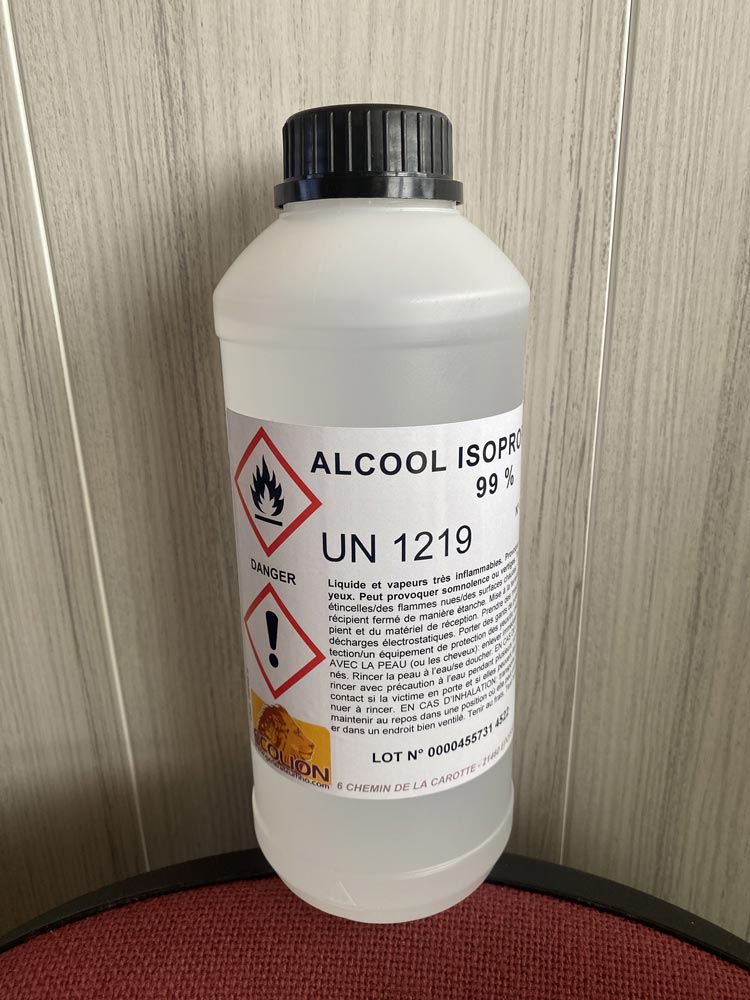 Alcool isopropylique pur à 99% et +